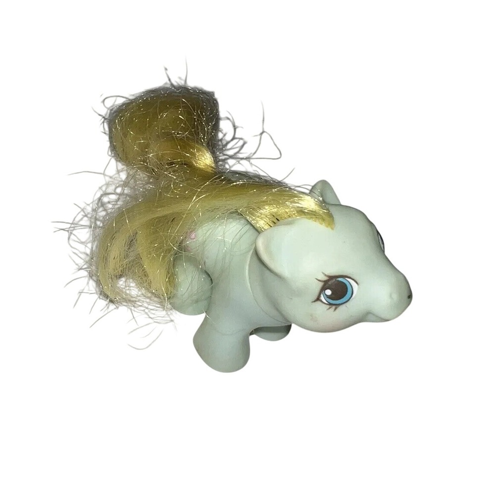 Hasbro My Little Pony G3 Baby Mint Green Jellyfish Cutie Mark Tinsel Blonde Hair